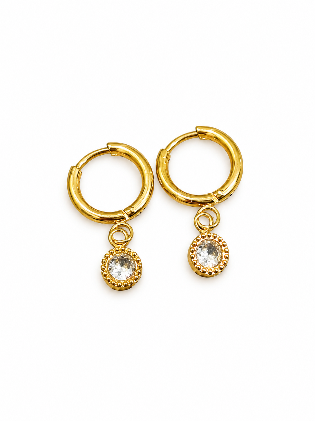 Noor Huggie Hoops | 18K Gold Plated