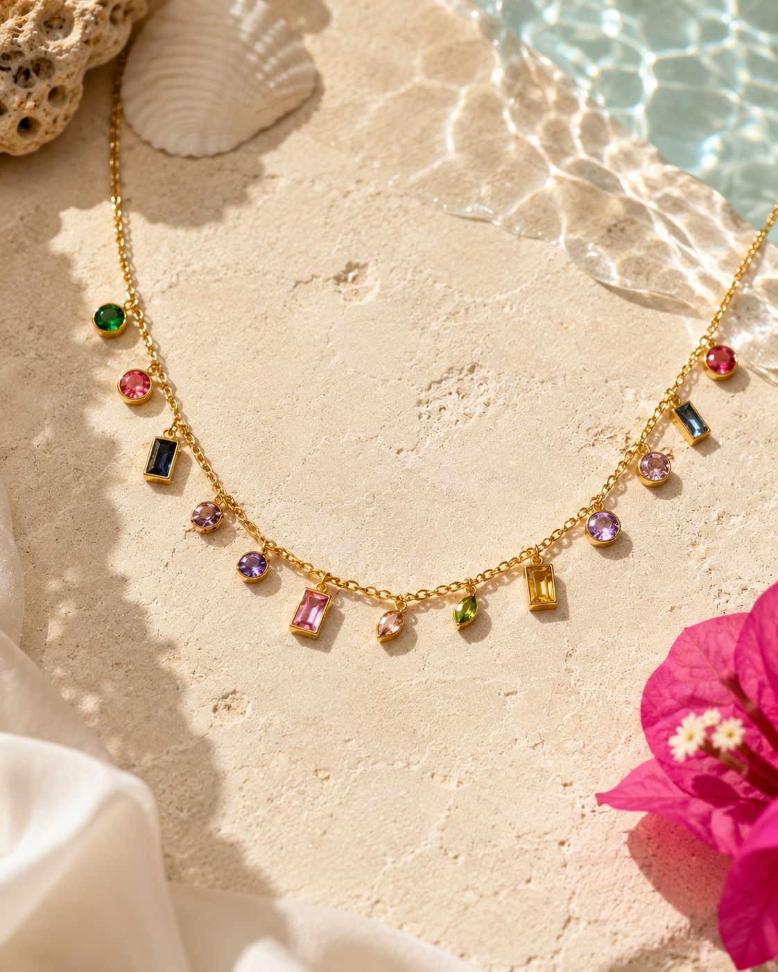Confetti Necklace | 18K Gold Plated | Waterproof & Tarnish-Free