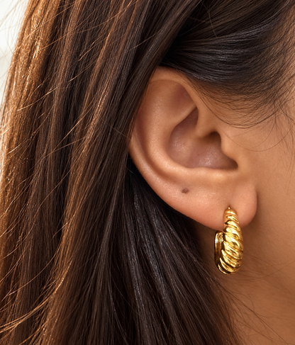 Parisienne Hoops | 18k Gold Plated