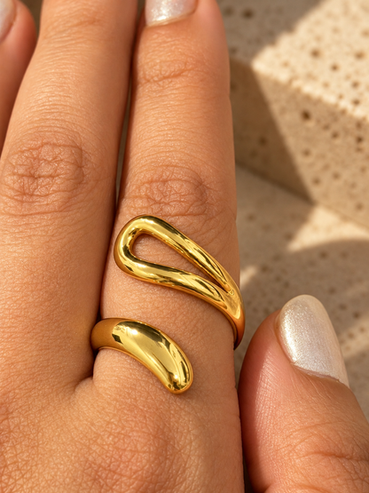 Ira Adjustable Ring | 18k Gold Plated