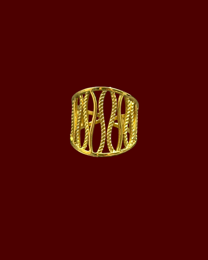 Zari Adjustable Ring | 18k Gold Plated