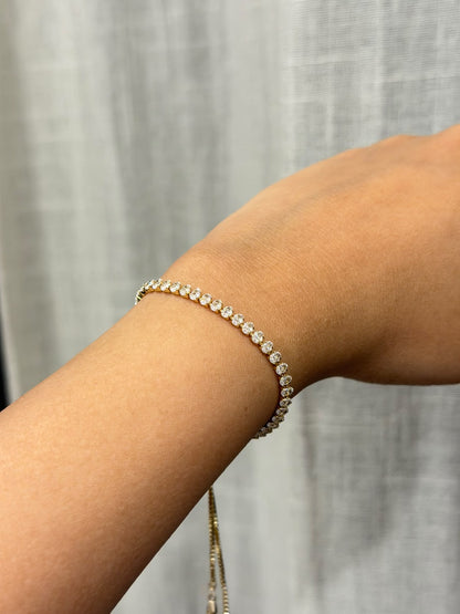 Tennis Zirconia Stone | Adjustable Bracelet