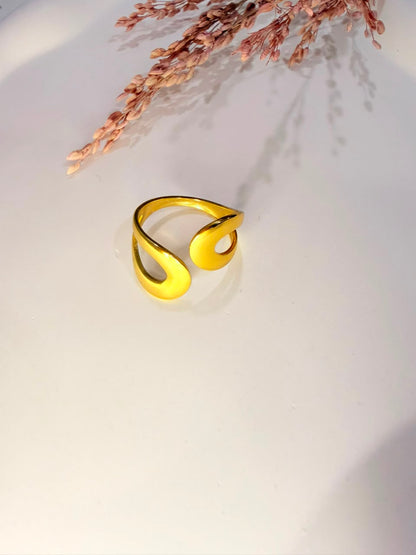 Statement Ring | Free Size | 18K Gold Plated