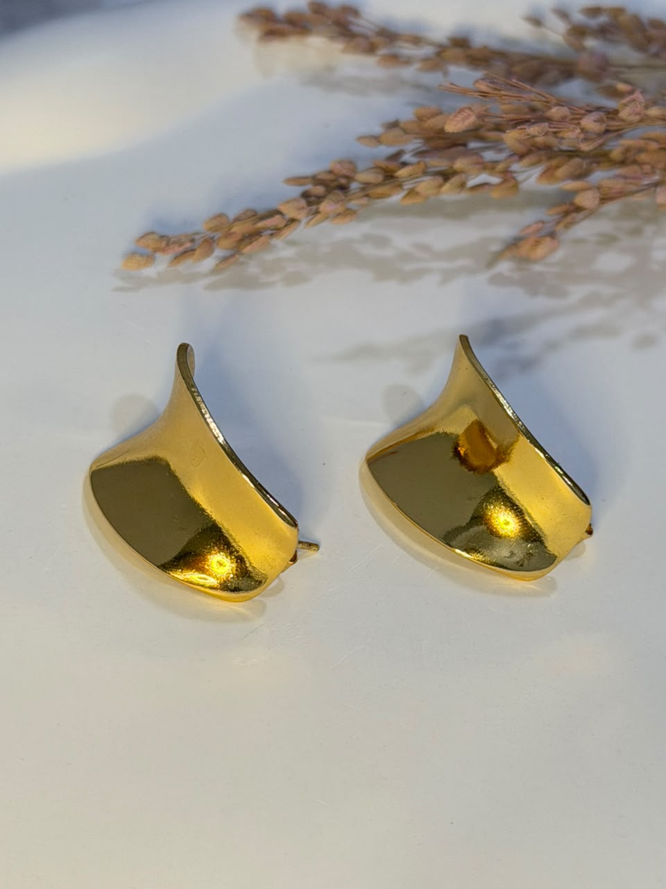 Bella Bold Gold Studs | 18K Gold Plated