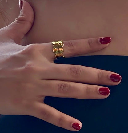 Tara Ring | Free Size | 18K Gold Plated
