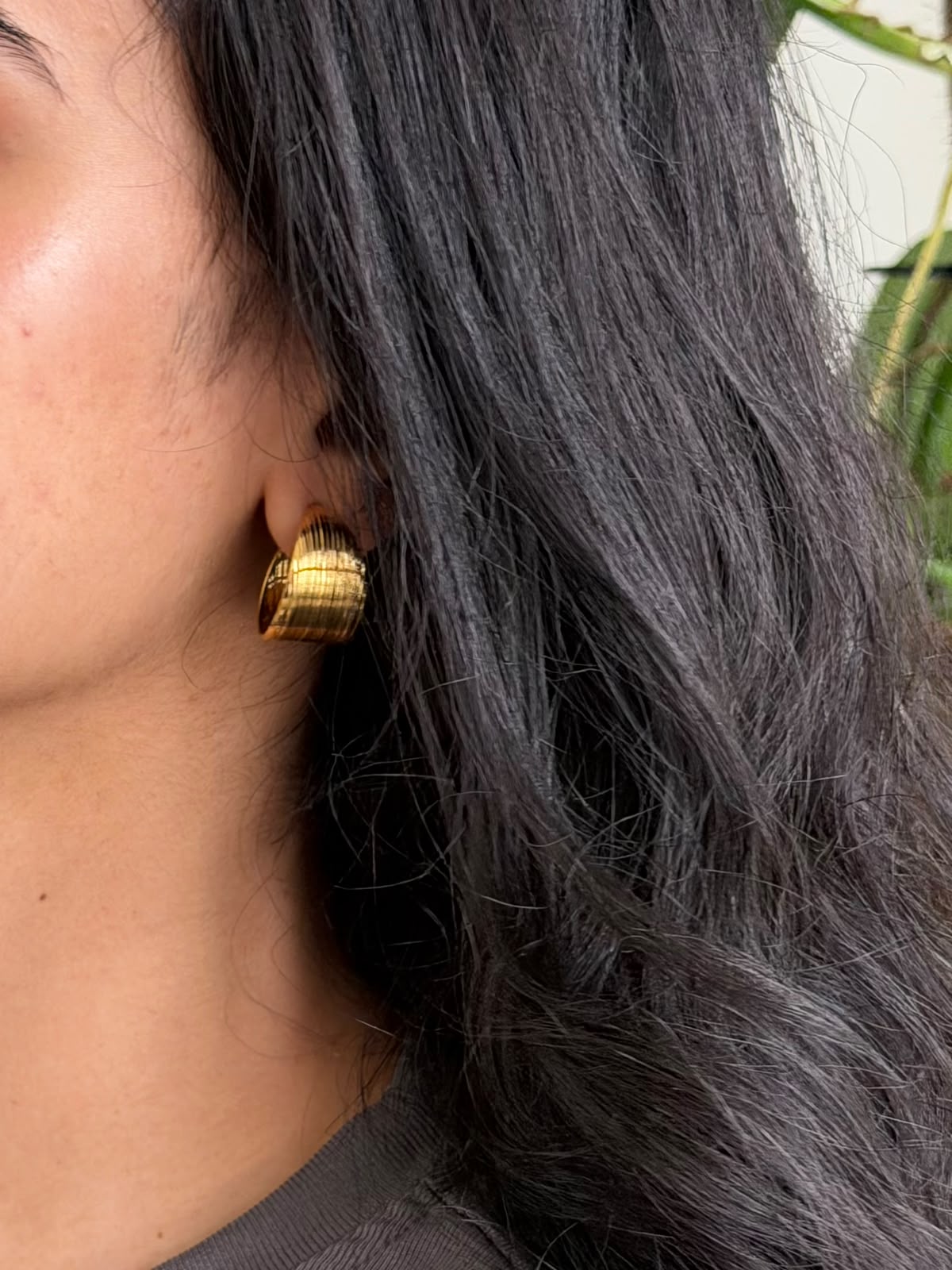 Sol Gold Hoops | 18K Gold Plated