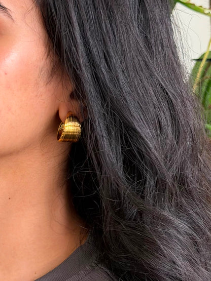 Sol Gold Hoops | 18K Gold Plated