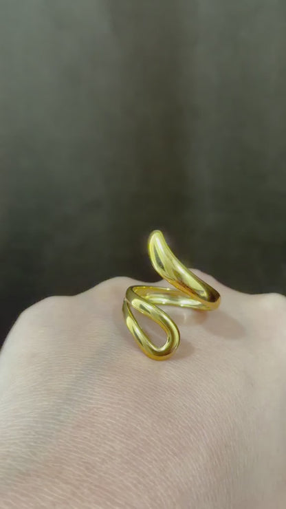 Ira Adjustable Ring | 18k Gold Plated