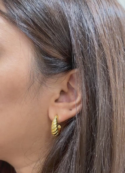 Parisienne Hoops | 18k Gold Plated